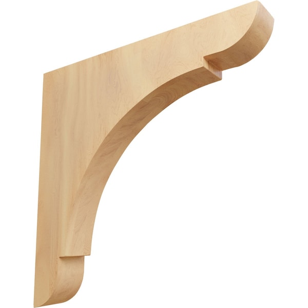 Ekena Millwork 1 3/4"W x 12"D x 12"H Extra Large Olympic Wood Bracket, Red Oak BKTW01X12X12OLRO - main
